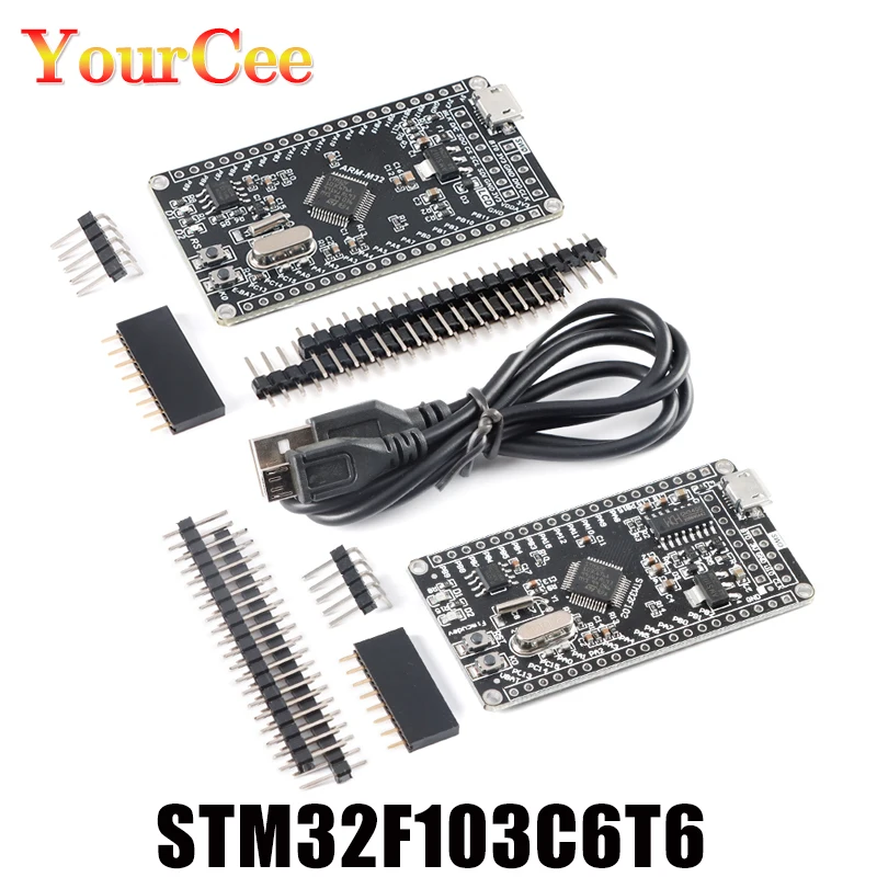 Мини-USB макетная плата STM32F103C6T6 модуль системы STM32 микроконтроллер MCU основная |