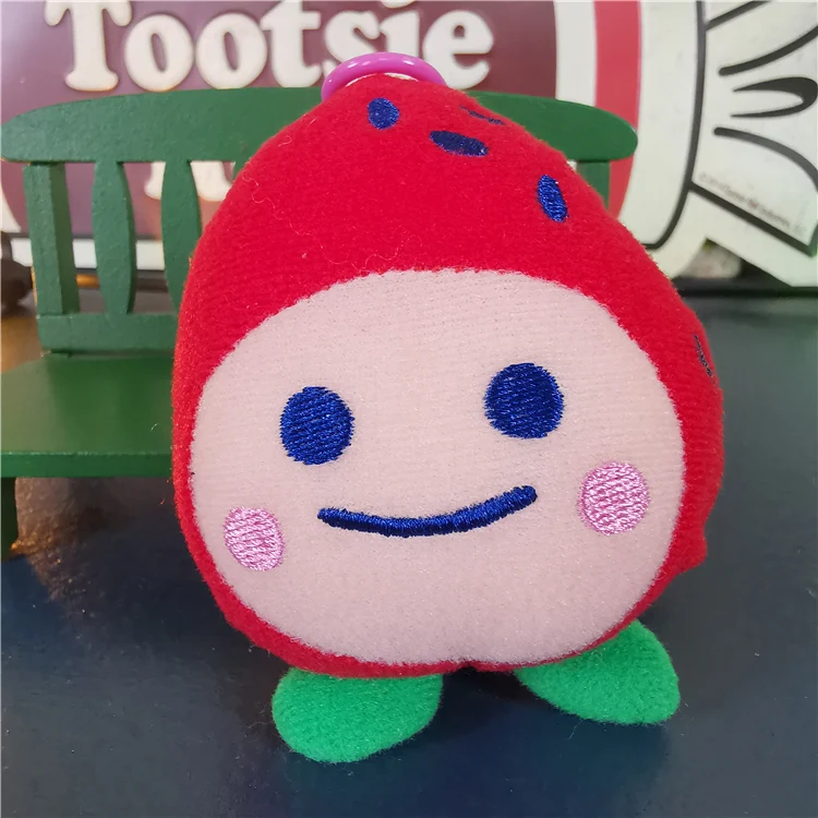 bandai tamagotchi keychains cute tamagotchi pets plush dolls cartoon protective sleeve pendant keyring mini pets toys kids gift free global shipping