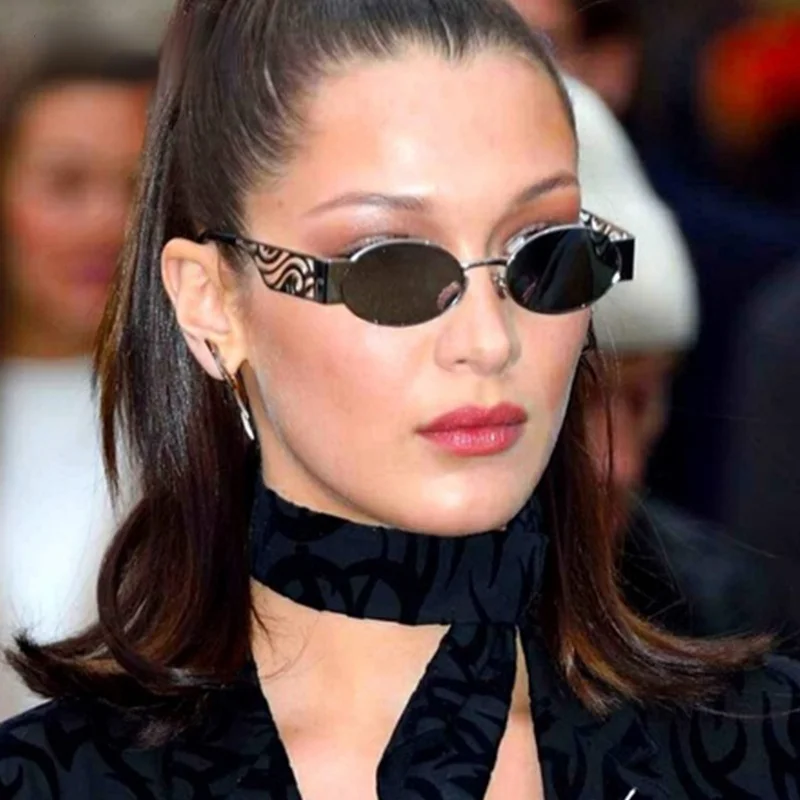 Очки солнцезащитные маленькие для мужчин и женщин модные дизайнерские очки в