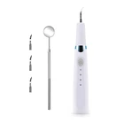 Ультразвуковой стоматологический набор инструментов для удаления зубного налета, скребок для зубного ядра с 3 сменными чистящими головками, 3 режима очистки 1