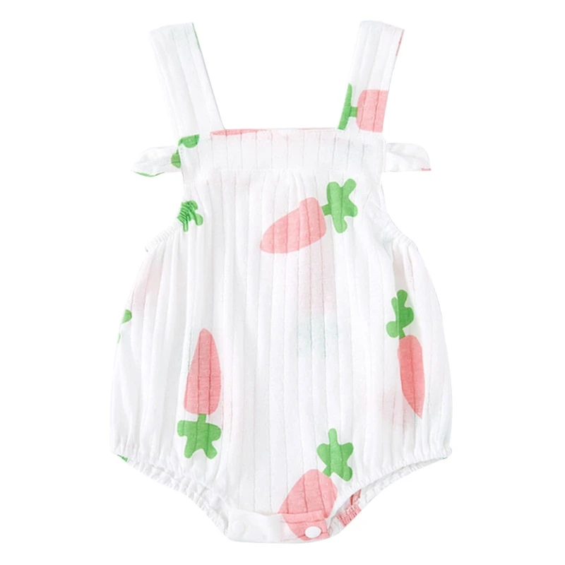 

Для новорожденных без рукавов боди с подтяжками с принтом с героями мультфильмов для маленьких детей; Летняя Комбинезоны