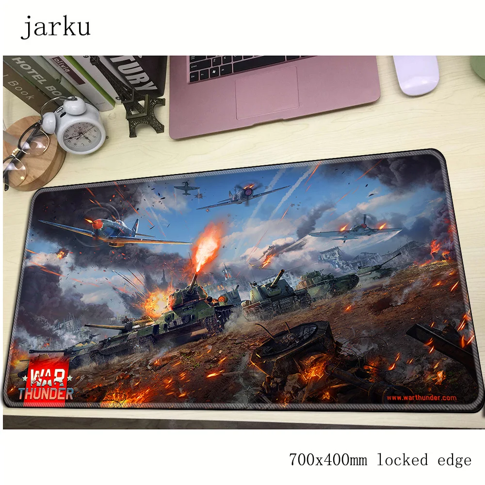 Игровой коврик для мыши war thunder 700x400x3 мм большой мультяшный аксессуары ноутбука и