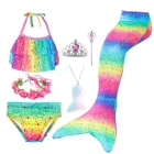 7 шт., детский купальный костюм Русалочка