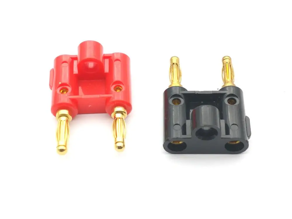 20 шт 4 мм разъем банана для связывания пост Джек динамик позолоченный двойной|plug