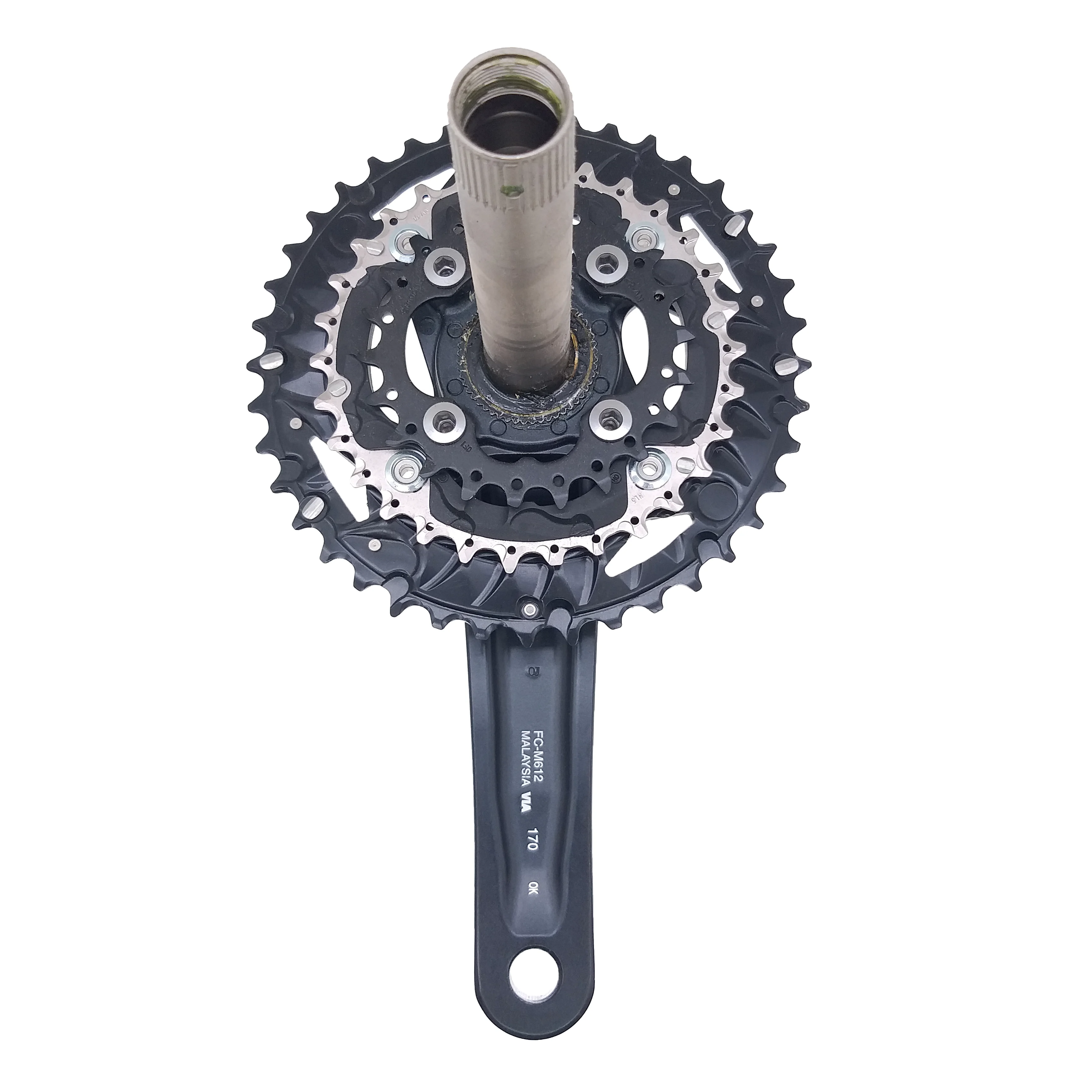 SHIMANO DEORE FC M612 диаметра окружности болтов (170 мм рукоятки 22T 30T 40T передняя Звездочка с BB52 каретка 10/30 Скорость MTB