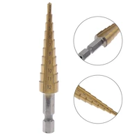 1pcs 3 12mm coated stepped drill bits hex handle drill bit metal drilling power tool high quality