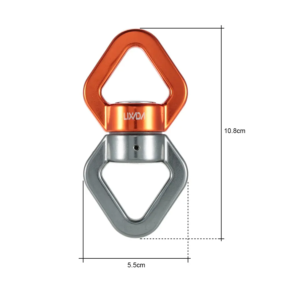 Lixada Вертлюг 30 кН вертлюжный подшипник спасательный для скалолазания Вертлюги