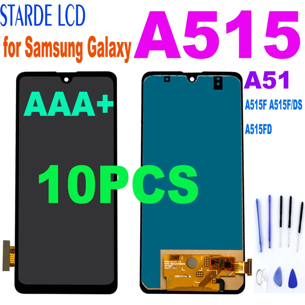 

10PCS 6.5'' Tested LCD for Samsung Galaxy A51 A515 A515F A515F/DS A515FD LCD Display Touch Screen Digitizer Assembly Replacemen