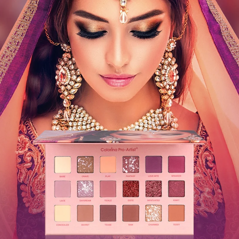 18 цветов теней для век пустыни перламутровый светлый цвет большой Цвет телесный