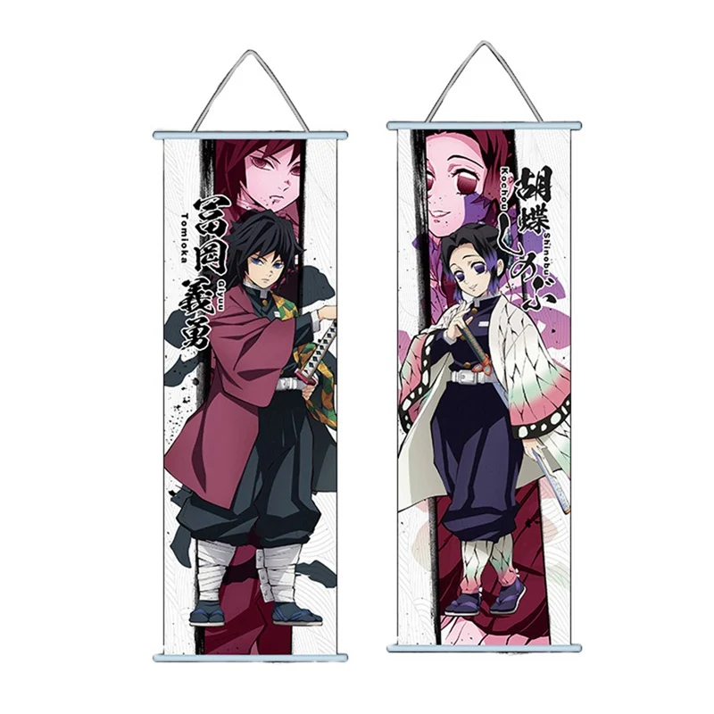 Настенный постер в скандинавском стиле с аниме убийца демонов HD Kimetsu холст