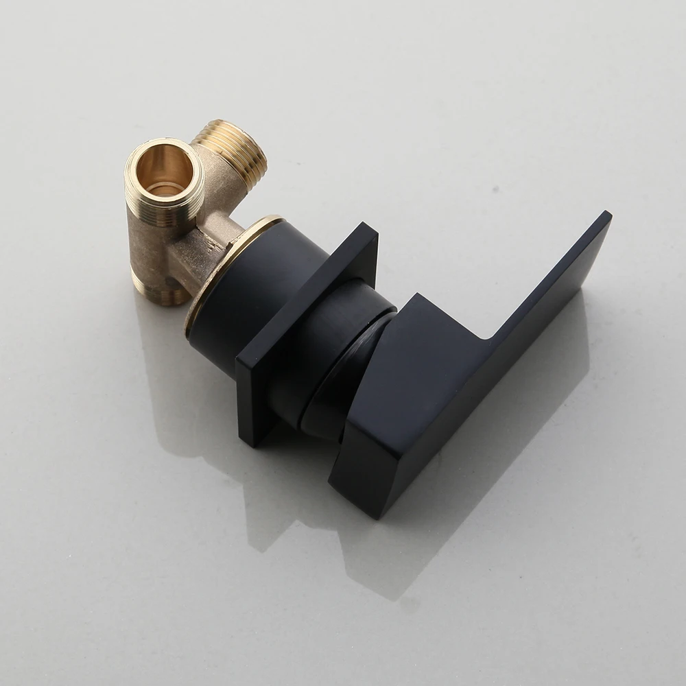 KEMAIDI матовый черный хромированный смеситель для ванной комнаты раковины кран