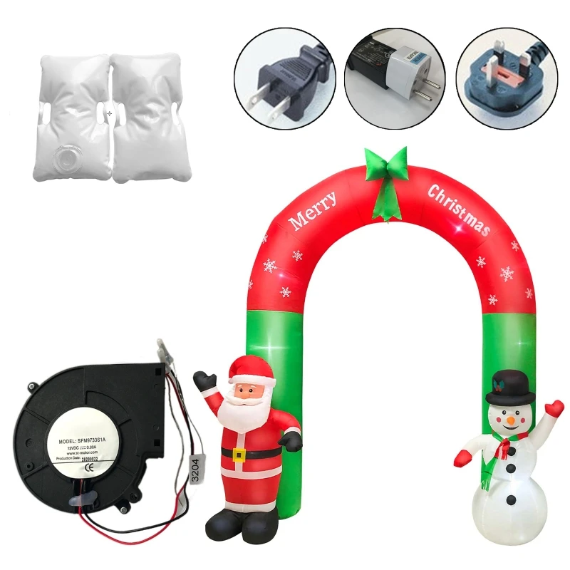 

Рождественский надувной светодиодный светильник в виде Санта-Клауса, снеговика, строительные игрушки 69HE