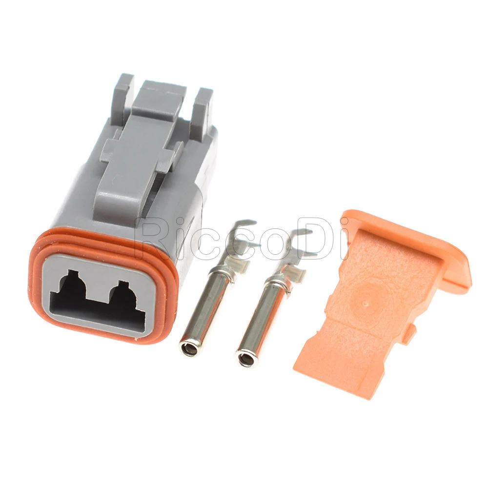 15 Sets Kit Gray DT06-2S DT04-2P Deutsch DT 2 Pin Male Female Automotive Electrical Wire Plug Boot Amphenol connector | Обустройство