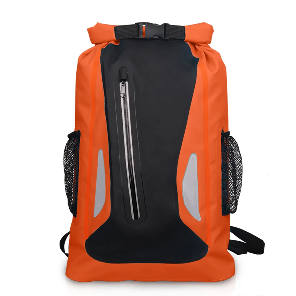 Outdoor River Trekking Bag Dry Sack Bag Double Shoulder Straps Water Pack Swimming Backpack Waterproof Bag for Drifting Kayaking