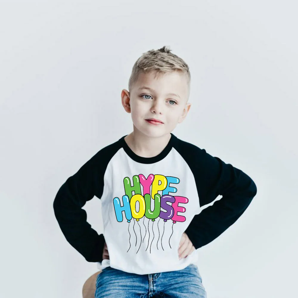 Детские футболки HYPE HOUSE для девочек с длинным рукавом Детская рубашка