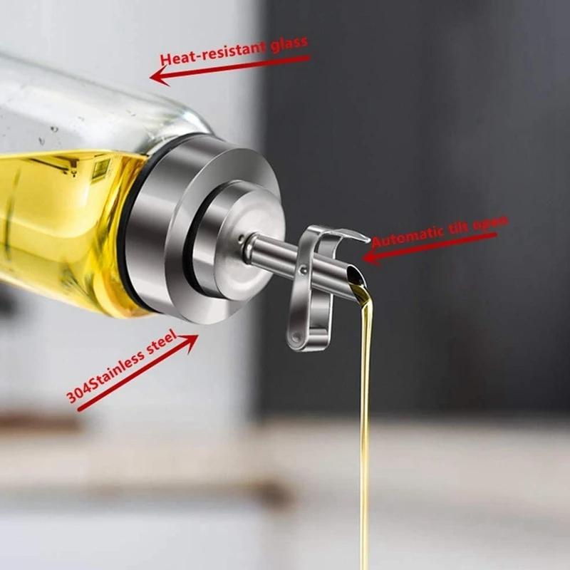 Диспенсер оливкового масла бутылки автоматическое открытие и закрытие масляной