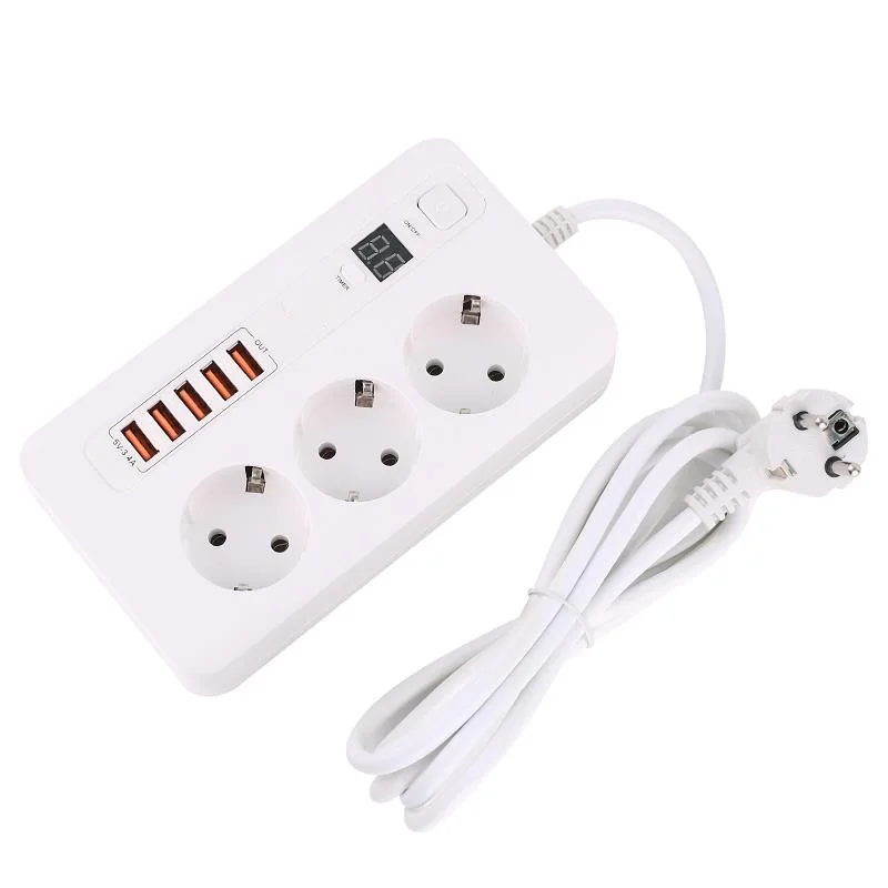 Сетевой фильтр сетевой 3 розетки штепсельная вилка европейского стандарта