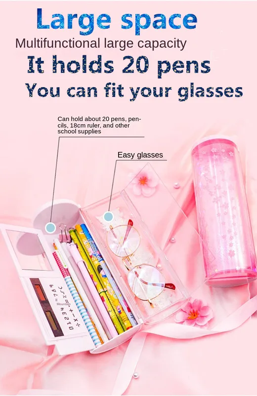 Pencil cases for office Stationery school supplies 2021 Kawaii blackpink trousse scolaire Case Sailor Moon pink color | Канцтовары для