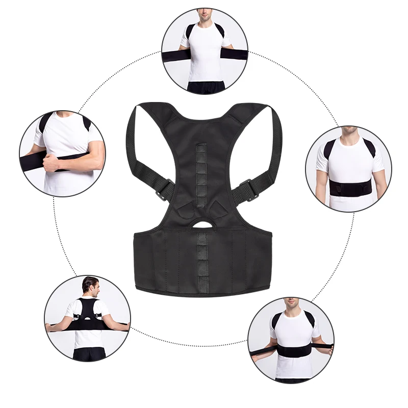 Коррекция Осанки Спины регулируемый плечевой Поясничный Бандаж Поддерживающий