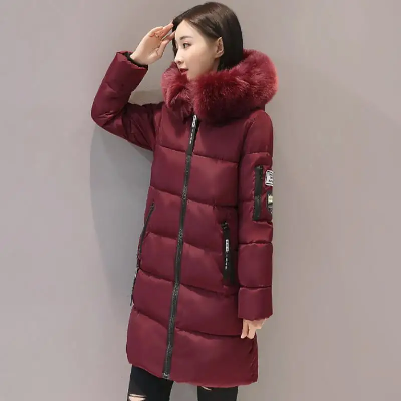Новая зимняя стеганая куртка на щуку Женская длинная 5 размеров большой меховой