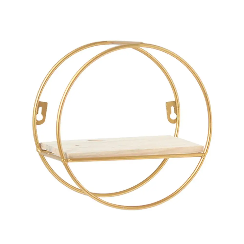 Деревянная железная настенная полка стеллаж для хранения металлическая