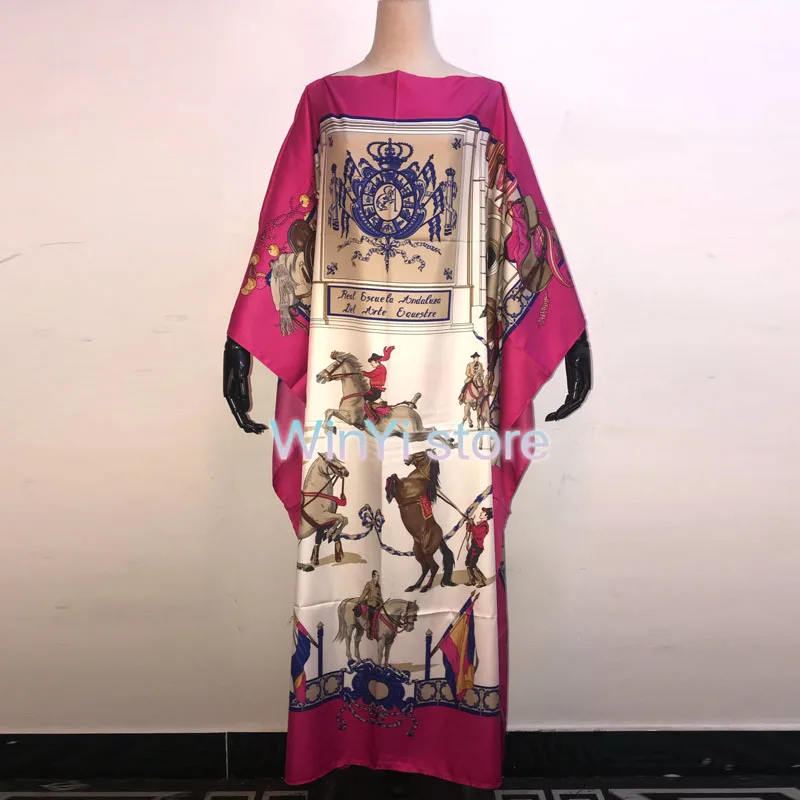 WINYI KuwaitDresses For Women 2021 Fashion Design Loose Dress Batwing Maxi Long Femme Vestidos Summer Autumn Party Elegant Dress
