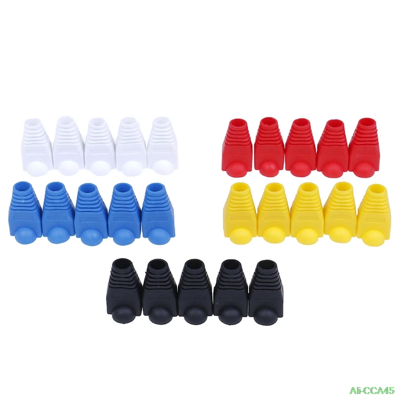 

20pcs/lot Rj-45 Adapter Cap Rj45 Cat5 Cat6 Cover Cap Socket Boots Cap Head