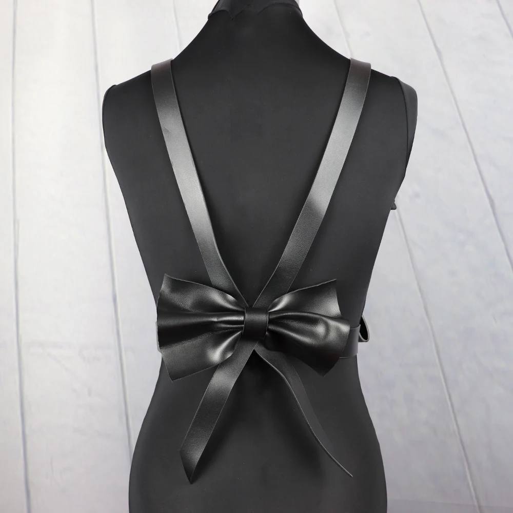 Сексуальная Женская портупея UYEE из искусственной кожи бондаж клетка галстук