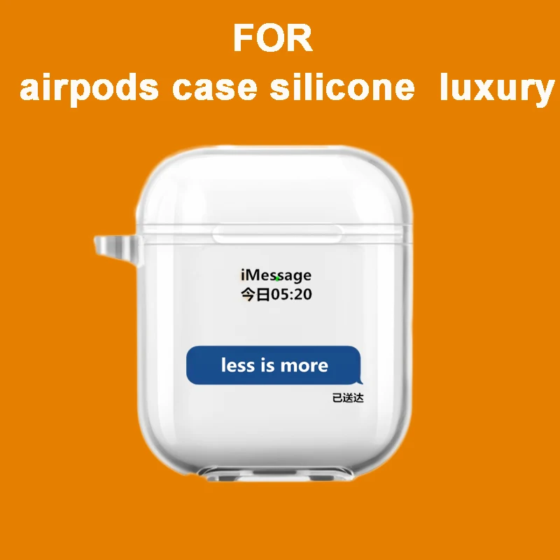 

Bluetooth headset box silicone For airpods case luxury airpods pro Protective cover shockproof soft shell Earphone Accessories