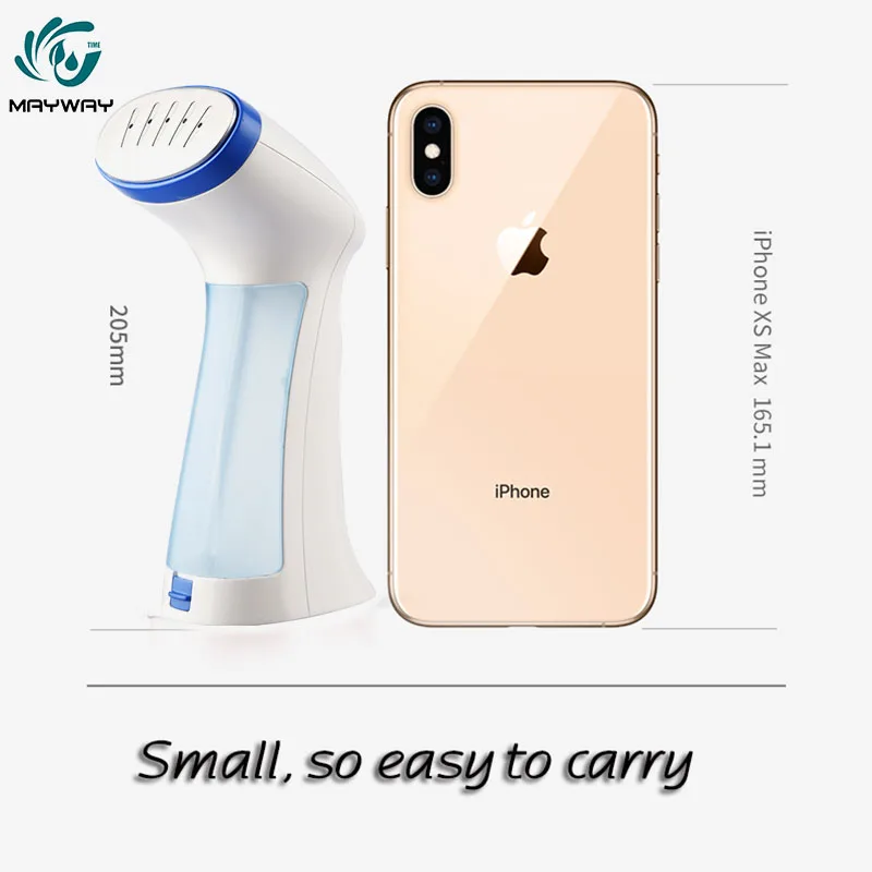 Маленький портативный паровой утюг для одежды ручной отпариватель мини щетка