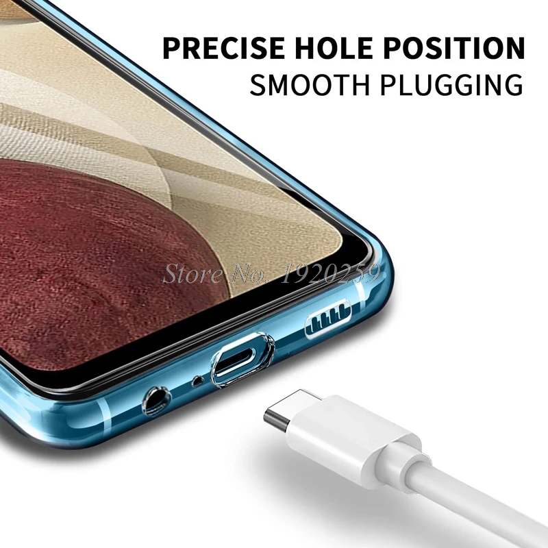 Case For Samsung Galaxy M62 TPU Silicone Clear Bumper Soft Coque For Samsung A12 F62 M12 M62 Transparent Phone Back Cover Shell