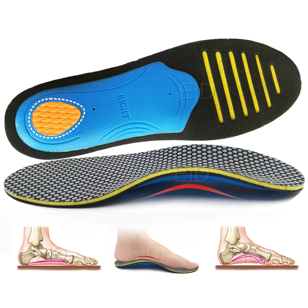 EiD Orthotic Gel Insoles Orthopedic arch support Flat Foot Health Sole Pad For Shoes Insert Ease Pressure Pad Plantar fasciitis