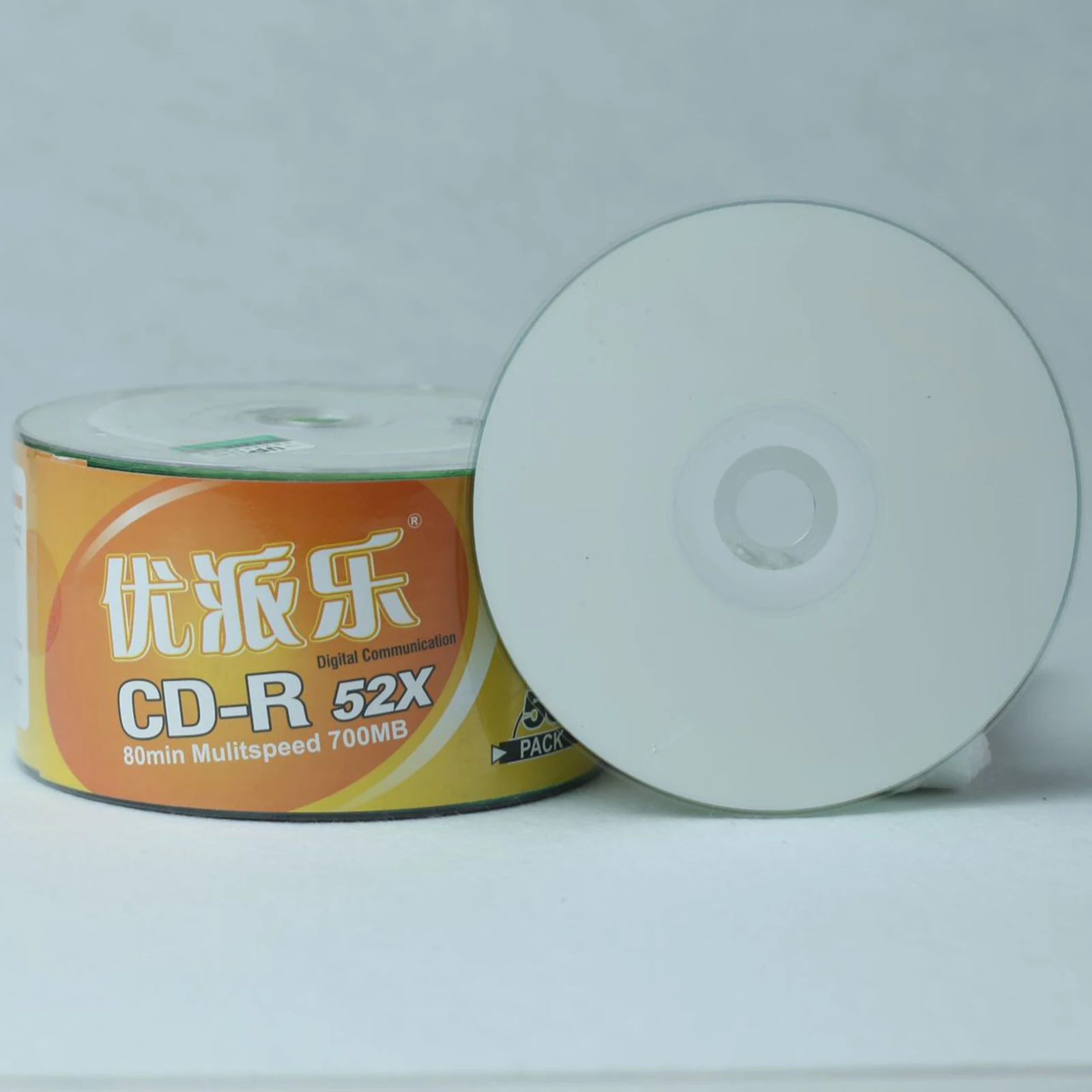 Mini 16X 700MB CD-R Recordable Blank Media 50Pcs Discs CD 16x Silver Printable | Электроника