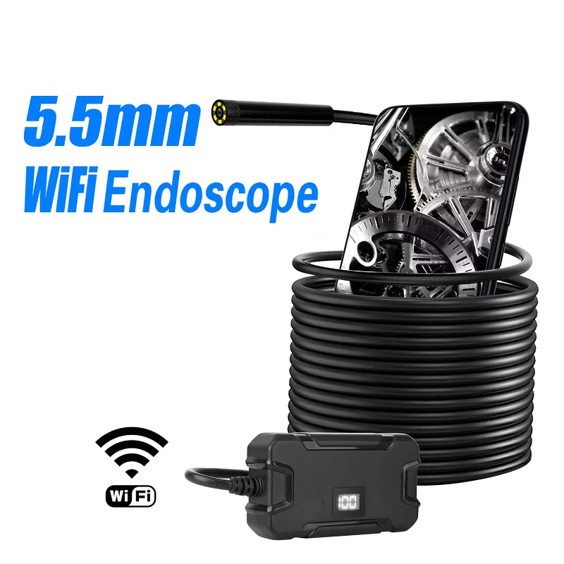 Y13 5 мм WI FI эндоскоп камера HD1080P 2.0mp IP67 водонепроницаемый беспроводной
