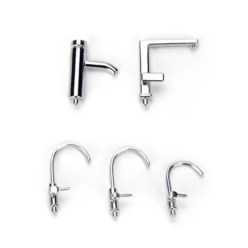 

1Pcs 1/12 Dollhouse Miniature Accessories Mini Alloy Faucet Simulation Water Tap Model Toys for Doll House Decoration