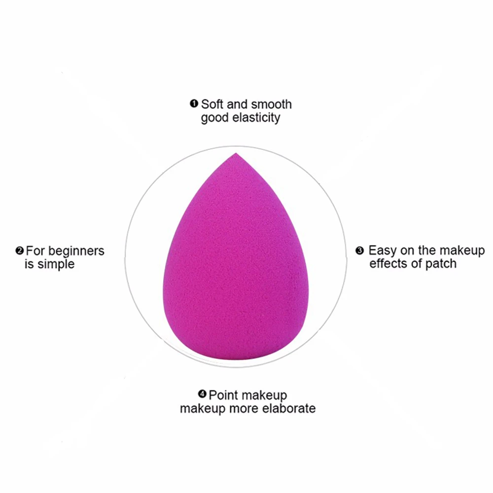 4Pcs Waterdrop Gourd Makeup Sponge Female Ideal Puff Facial Powder BB Cream Reusable Cosmetic Blending Tools |