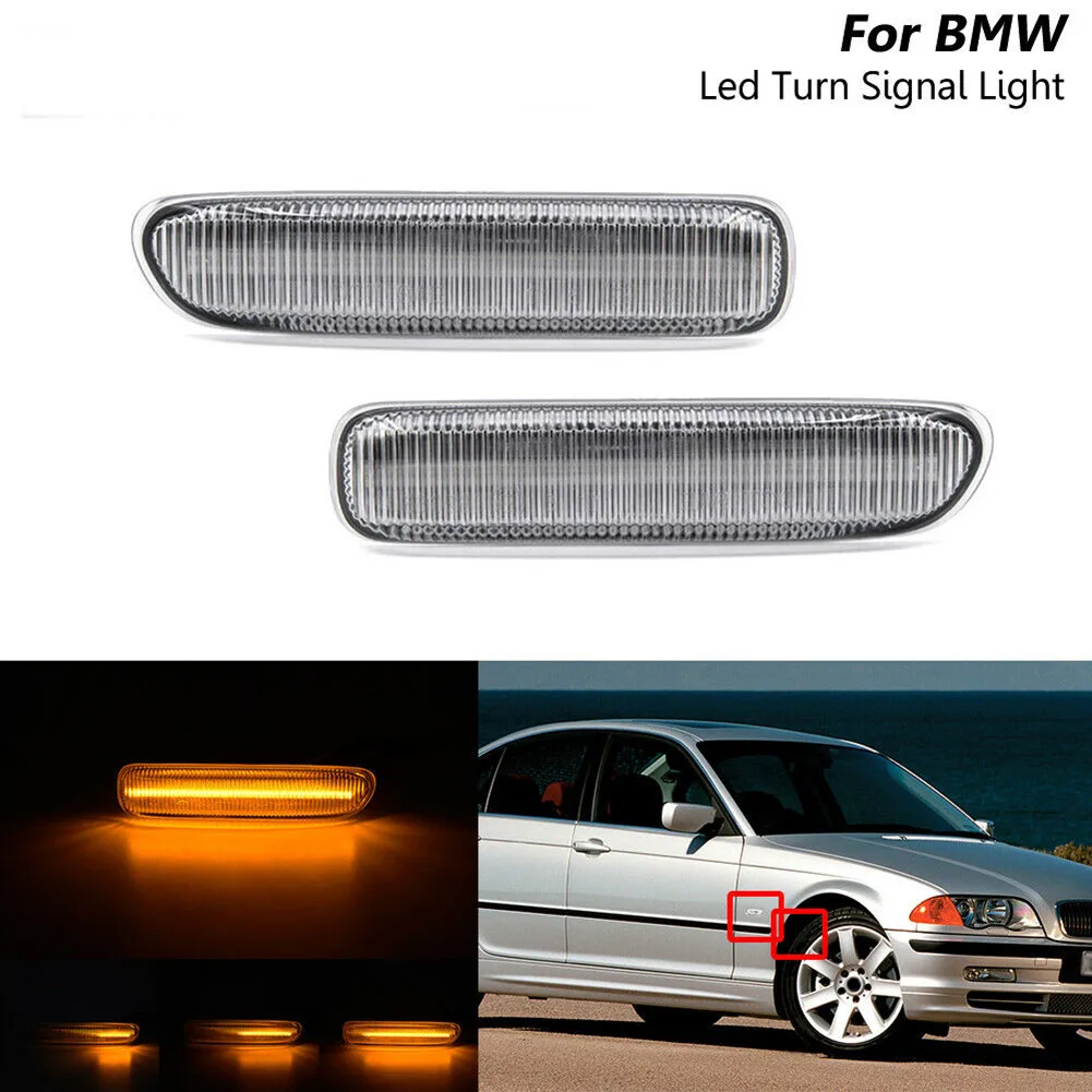 

Sequential Clear Led Side Marker Turn Signal Light For BMW E46 3-series 99-03 Led Fender Turn Signal Light