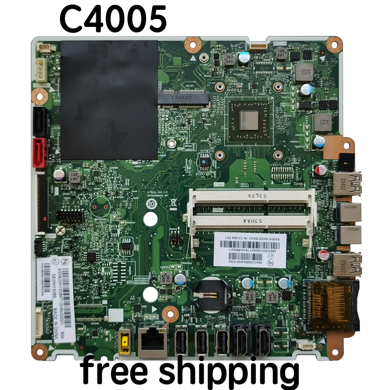 

5B20H15086 5B20K16063 for Lenovo C4005 C40-05 AIO Motherboard CFTB3S1 Mainboard 100%tested fully work