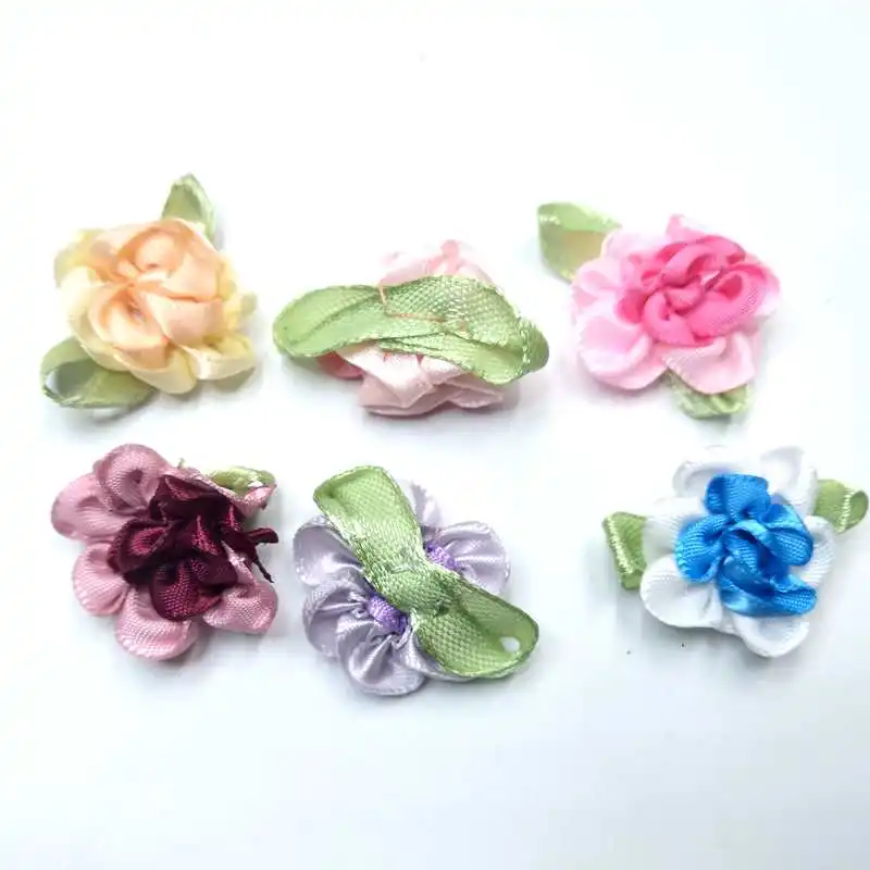 30 шт. разноцветные ленты с цветочным орнаментом 25 мм|sewing supplies|ribbon flowers appliquesapparel