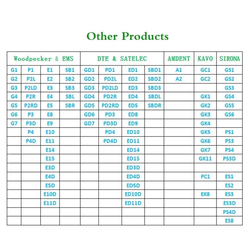 2 ./     E9     EMS, Mectron, Henryshein E series,