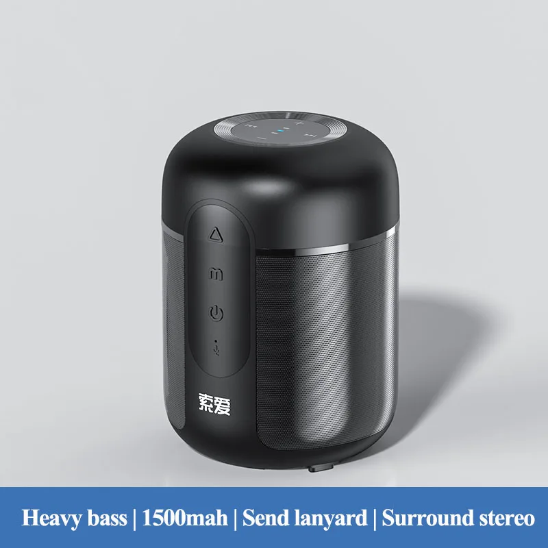 

Mini Portable Bluetooth Speaker Wireless TWS Outdoor Speakers column Subwoofer Stereo Loudspeaker play 20 hours free ship