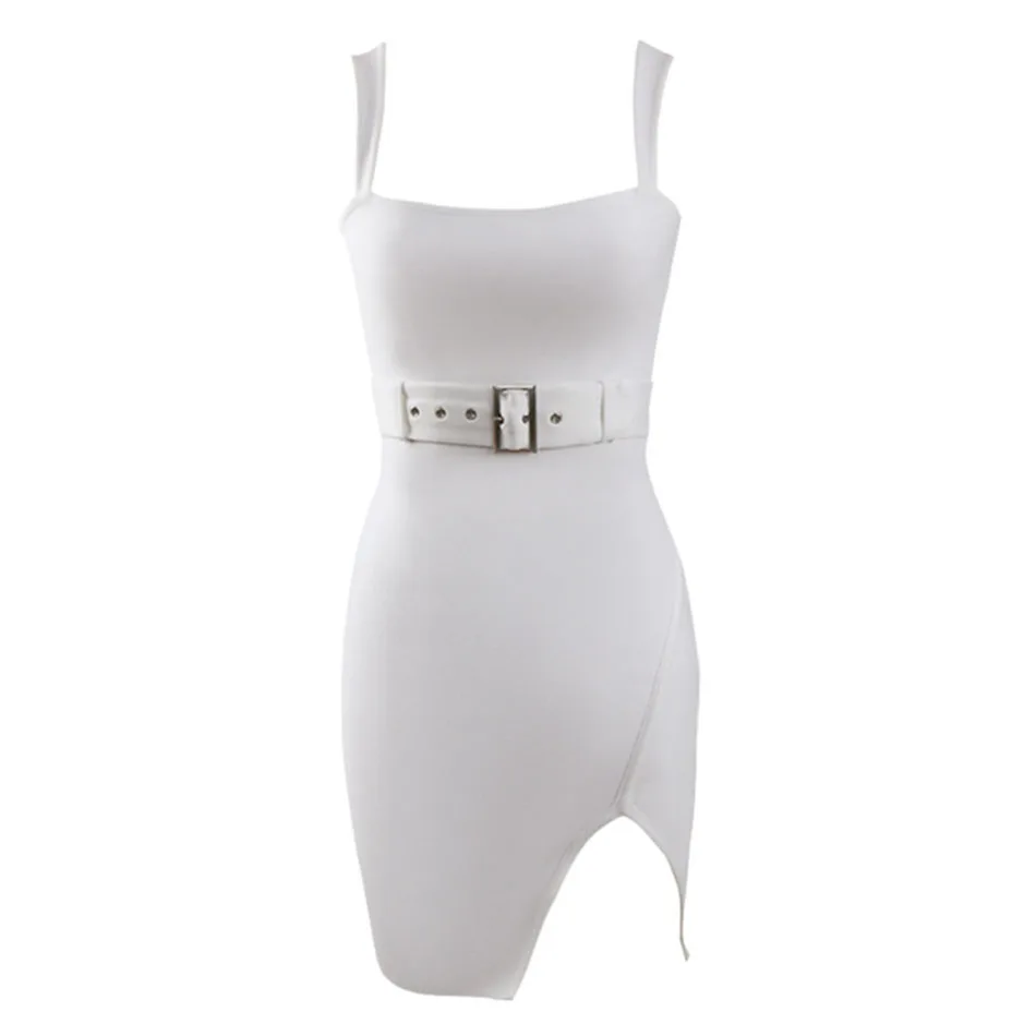 

2021 Summer New Women'S Sexy Strapless Backless Spaghetti Straps Waistband Mini Bandage Dress Fashion Nightclub Party Dress