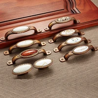 zinc aolly antique copper gem cabinet handles wardrobe kitchen cupboard pulls drawer knobs furniture handle door hardware