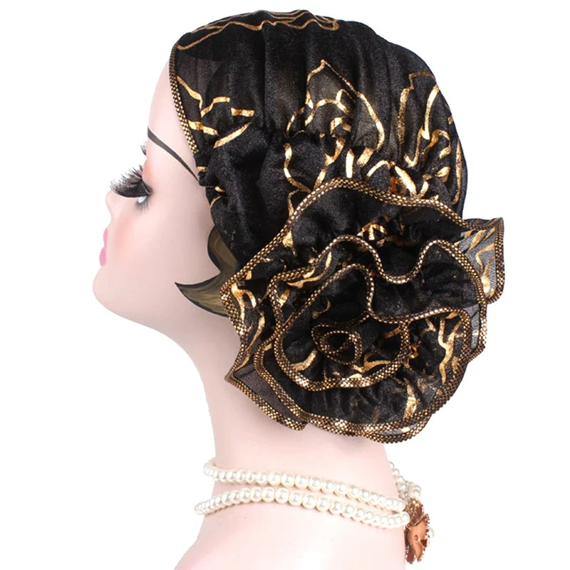 Мусульманская модная женская платок хиджаб с ворсом шапка блестками |
