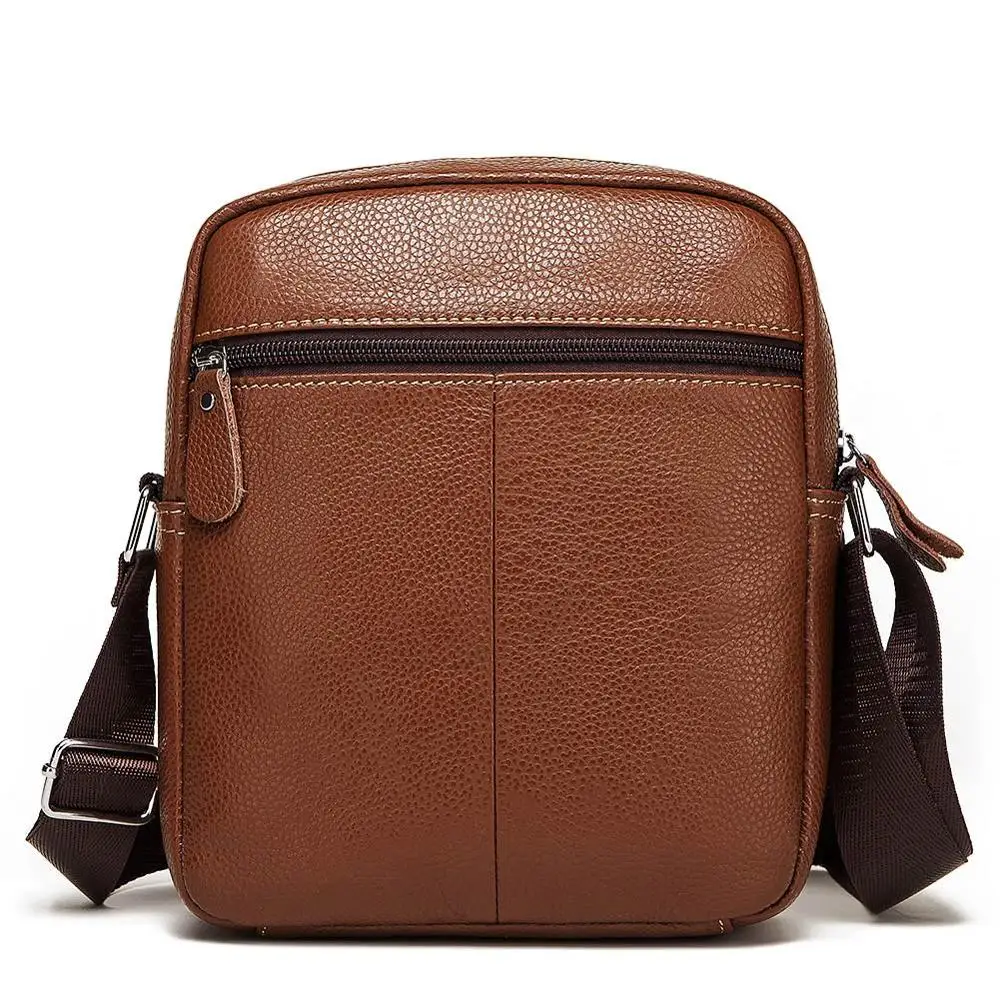 Сумка-мессенджер Мужская из 100% натуральной кожи Повседневная деловая |