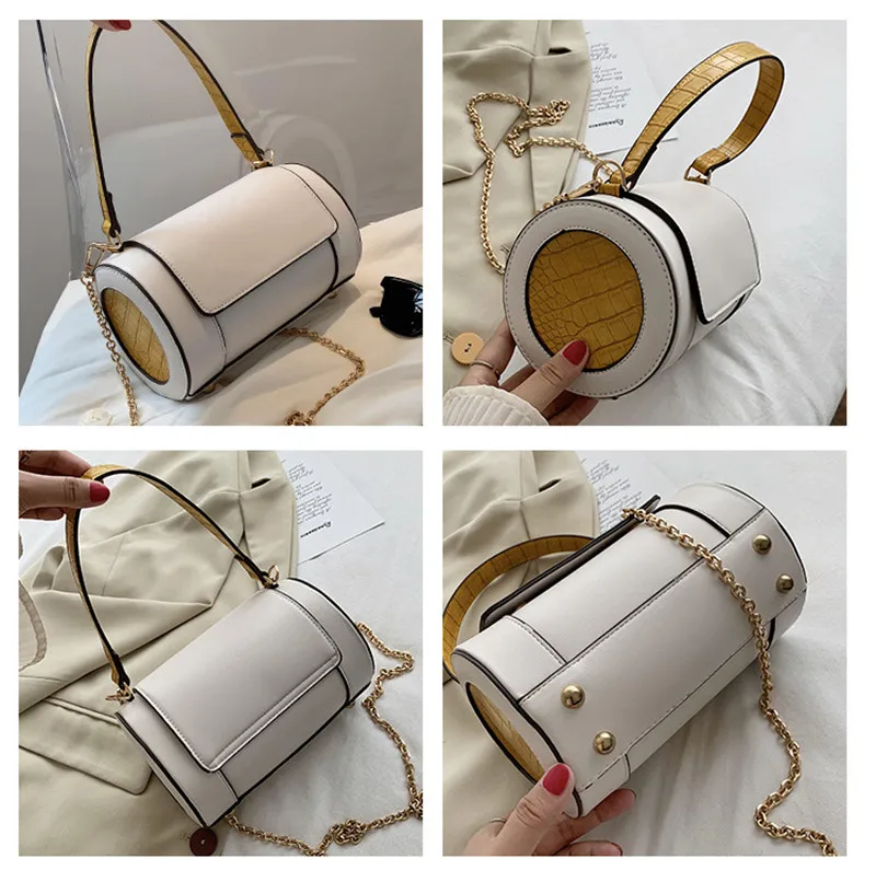 

Chain Pu Leather Crossbody Bags For Women 2020 Summer Lady Shoulder Handbag Female Fashion Cross Body Bag Sac A Main Femme