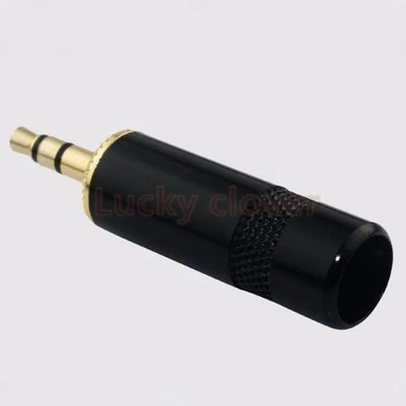 

Black Color Advanced Pure Copper 3.5MM Stereo Male Microphone Earphone Aux Audio computer DIY Welding Connector Head