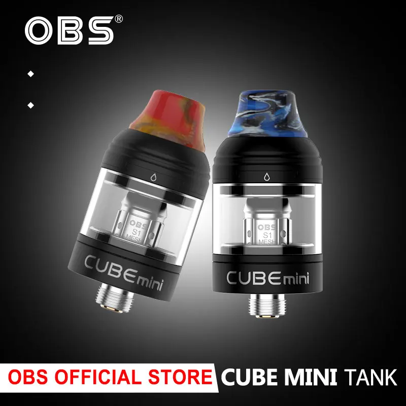 Распродажа OBS Cube Mini Tank 2 мл/3 мл емкость 21 мм Диаметр с верхней начинкой электронная