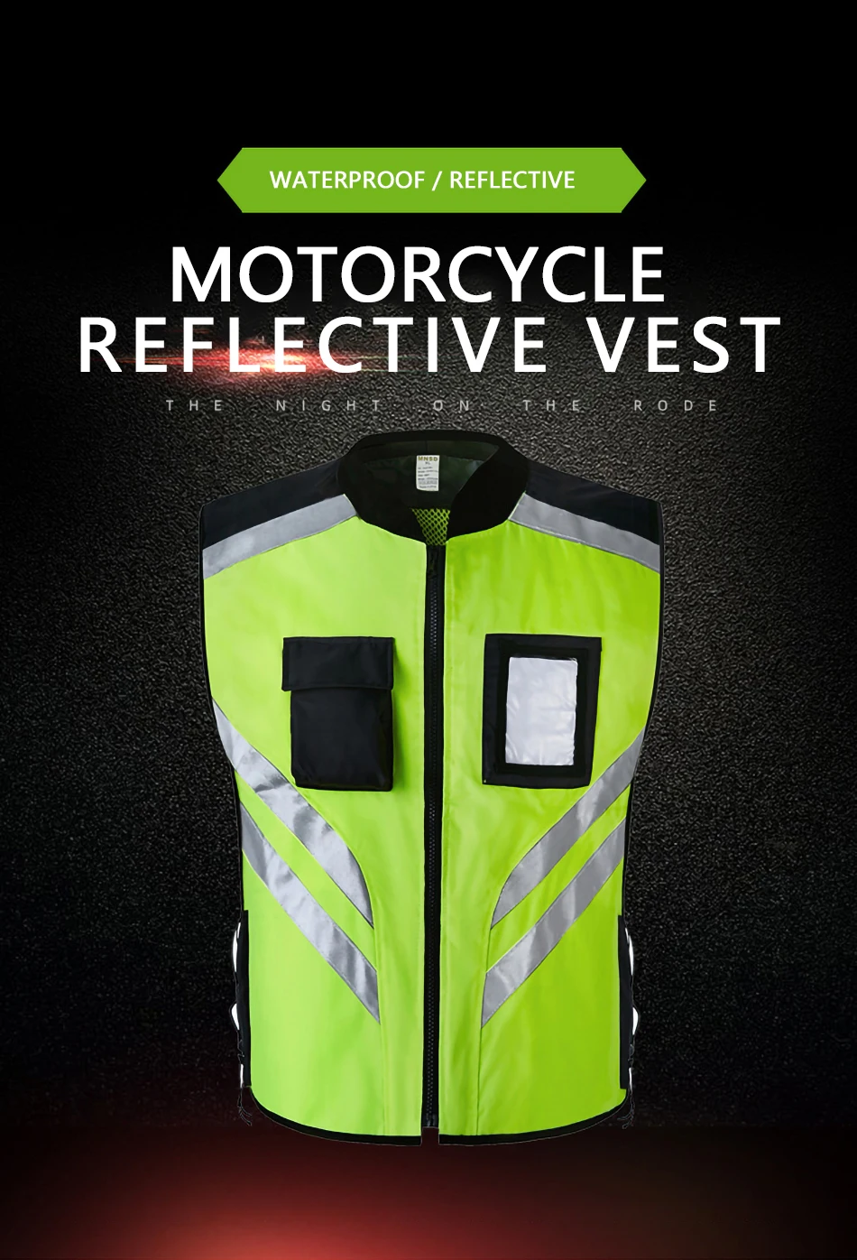 IRON JIA'S Motorcycle Reflective Vest High Visibility Safety Clothing Breathable Body Safe Protective Moto Rider | Автомобили и