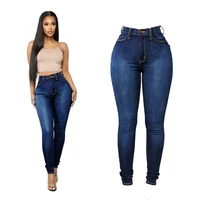 2022 spring new high waist womens jeans fashion slim denim pencil pants high elastic trousers casual female clothing
